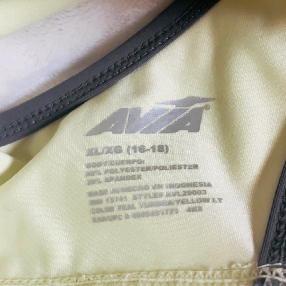 Avia Blue and Gray Strappy Sports Bras - Picture 6 of 8
